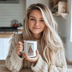 The High Priestess Tarot Mug - Mystical Intuition Coffee Cup - Occult Gift for Tarot Readers & Psychics - Rider-Waite Inspired Design - Perfect for Moon Rituals & Spiritual Awakening