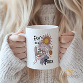 Don't Be a Prick Mug - Funny Succulent Plant Lover Gift - Sassy Cactus Coffee Cup for Gardeners - Passive Aggressive Humor Present for Plant Parents & Nature Enthusiasts