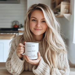 "Shhhh Almost Now You May Speak" Funny Sassy Mug - Humorous Ceramic Coffee Mug for Sarcasm Lovers & Office Humor Fans in USA and Europe