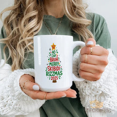 67 NO CAP BRUH MERRY SKIBIDI RIZZMAS 2025 Mug - Viral Meme Coffee Cup Gift for Teen Boys Girls, Best Friend Gift, Trendy Christmas Gift