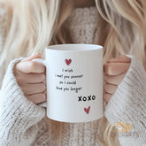 “I Wish I Met You Sooner” Mug with Red Hearts & XOXO - Romantic & Sentimental Gift for Valentine’s Day, Anniversary, Wedding, Engagement, Birthday, Christmas for Her, Him, Wife, Husband, Girlfriend, Boyfriend