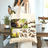 "Grumpy Monkey" Story Tote Bag: Funny Banana Chase Cartoon - Perfect Gift for Book Lovers, Friends, Partner, Colleagues for Birthday & Christmas