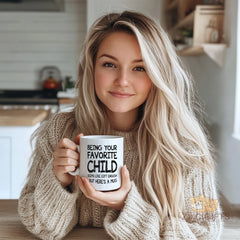 Favorite Child Mug - Heart - warming Gift for Kids & Adults - Premium Ceramic Mug for Coffee, Tea in North America & Europe