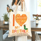 Heartfelt "I Love My Brother" Tote Bag with The Very Hungry Caterpillar - Perfect Gift for Siblings, Friends, Family & Loved Ones on Birthdays, Valentine's Day, Christmas & Holidays