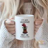 Funny Chicken Mug with Sassy Quote - Ideal Gift for Coffee and Tea Lovers, Durable Ceramic Mug for Home or Office Use, Unique and Quirky Design