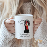 Funny Chicken Mug | I May Look Calm... But In My Head I've Pecked You 3 Times! | Sarcastic Quote Mug for Women Men Coffee Tea Lovers | Novelty Gift Idea for Friends Family Coworkers Birthday Anniversary