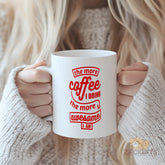 The More Coffee I Drink The More Awesome I Am" Funny Mug - Gift for Coffee Lovers, Best Friend, Coworker, Wife, Husband | Humorous Novelty Coffee Cup with Inspirational Quote, Perfect for Birthday, Christmas, Office, Thank You Gift