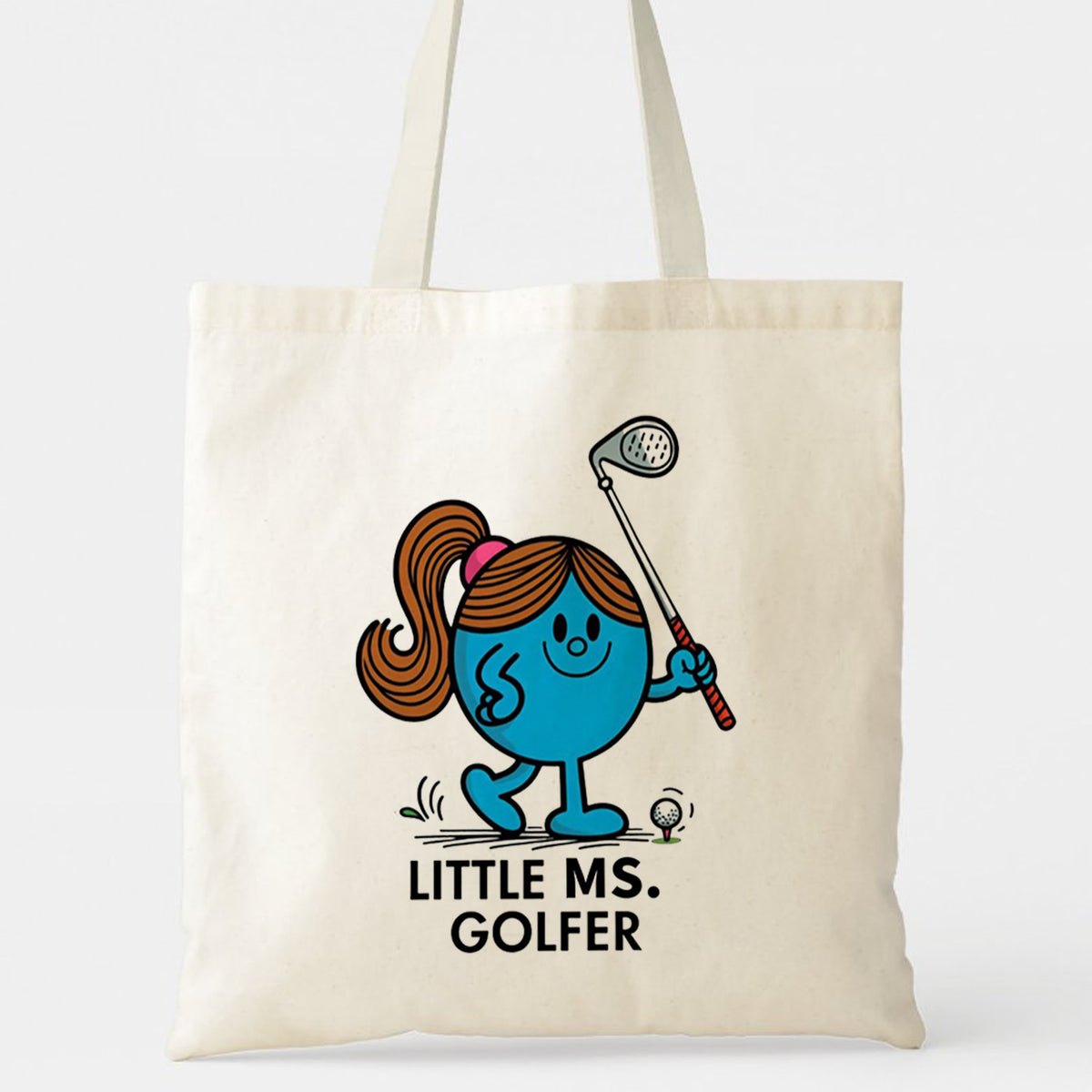 "LITTLE MS. GOLFER" Tote Bag for Women - Perfect Golf Gift for Female Golf Lovers, Mom, Daughter, Wife, Friend | Birthday, Christmas, Mothers Day, Valentine's Gift | Cute & Stylish Golf-themed Present