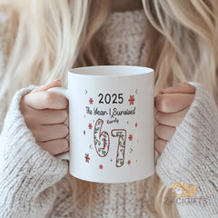 2025 “The Year I Survived Barely” Funny Meme Mug with Number 67 - Humorous Christmas & New Year Gift for Friends, Coworkers, Him, Her, Birthday, Office Party, Secret Santa, Stocking Stuffer