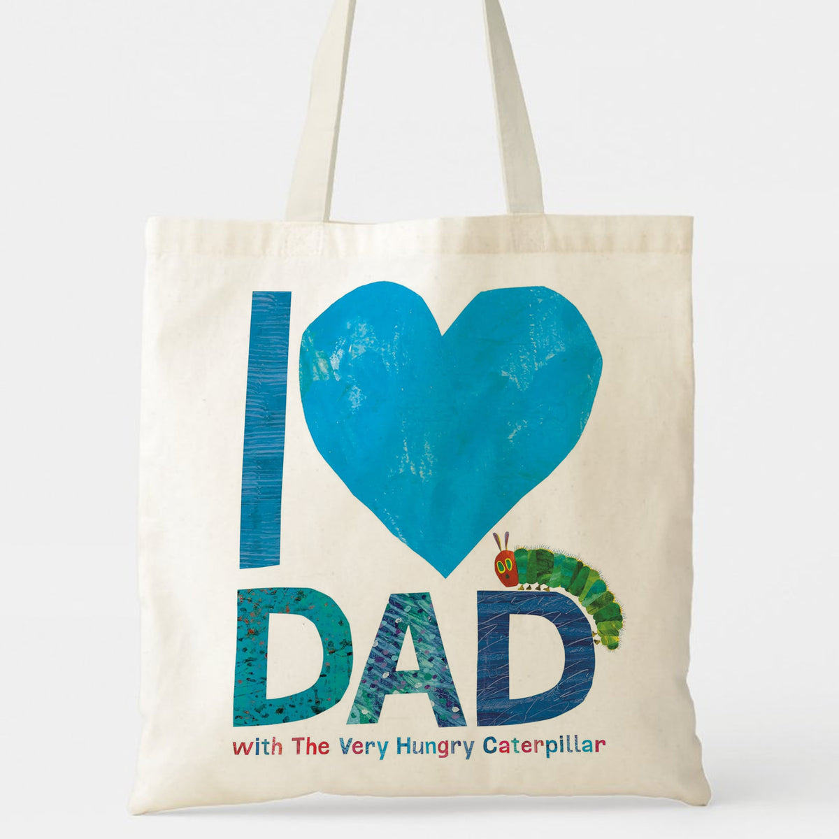 I Love Dad Tote Bag with The Very Hungry Caterpillar™ - Perfect Gift for Dad, Father‘s Day, Birthday, Christmas, Parents, Husband & Book Lovers