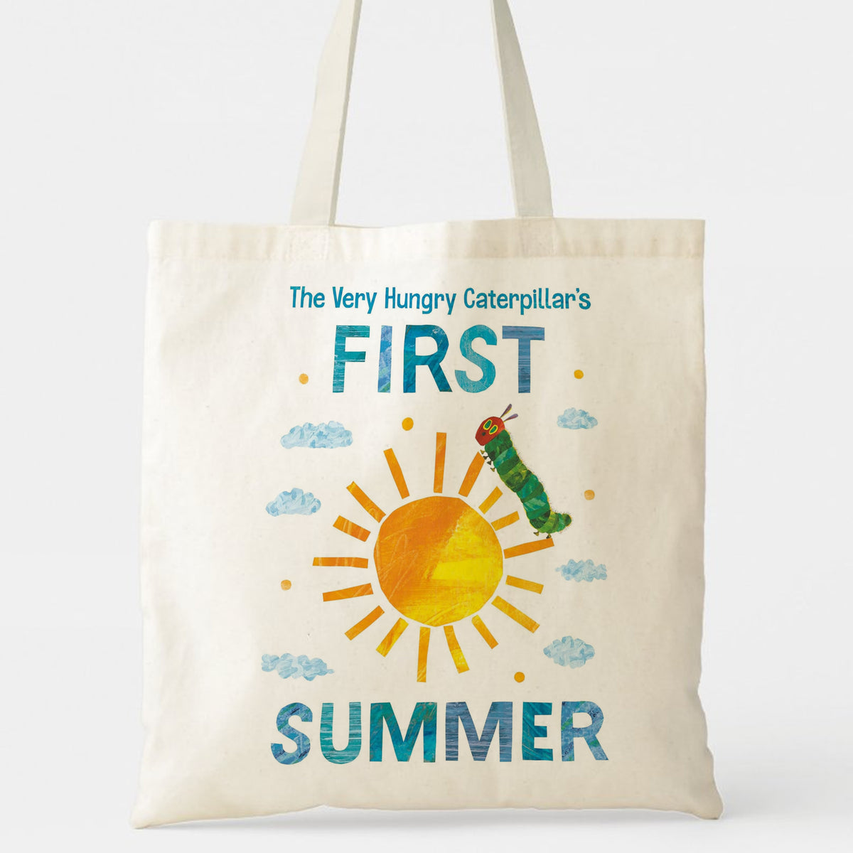 The Very Hungry Caterpillar First Summer Tote Bag | Cute Eric Carle Book Gift for Moms, Grandma, Baby Shower, Birthday & Summer Holidays | Official Inspired Design