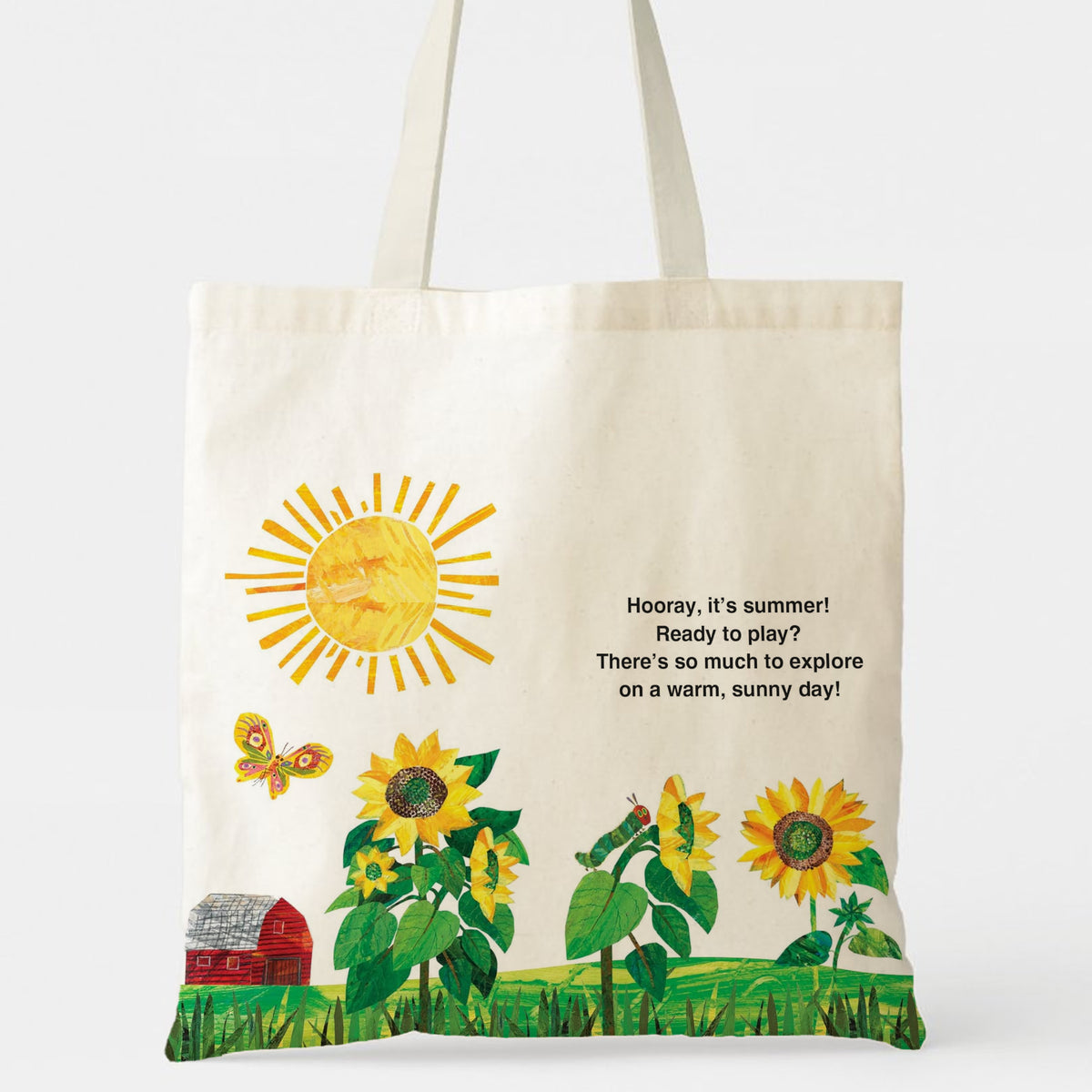 Hooray It‘s Summer Tote Bag - Cheerful Gift for Mom, Grandma, Teacher, Birthday, Mother’s Day, Easter & Summer Holidays | Cute Sunflower Design