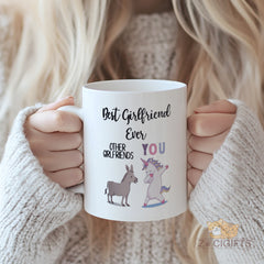 Best Girlfriend Ever Mug - "YOU Are the Unicorn!" Funny & Heartwarming Gift for Girlfriend, Wife, Fiancée, Best Friend | Perfect for Valentine's Day, Birthday, Christmas, Anniversary, Galentine's Day